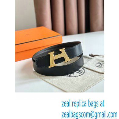 Hermes H Take Off belt buckle  &  Reversible leather strap 32 mm 01 2023